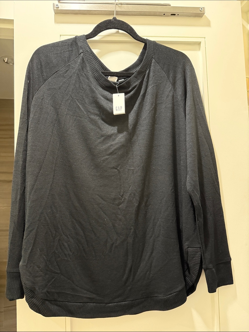 GAP Black softspun Pullover long sleeve top